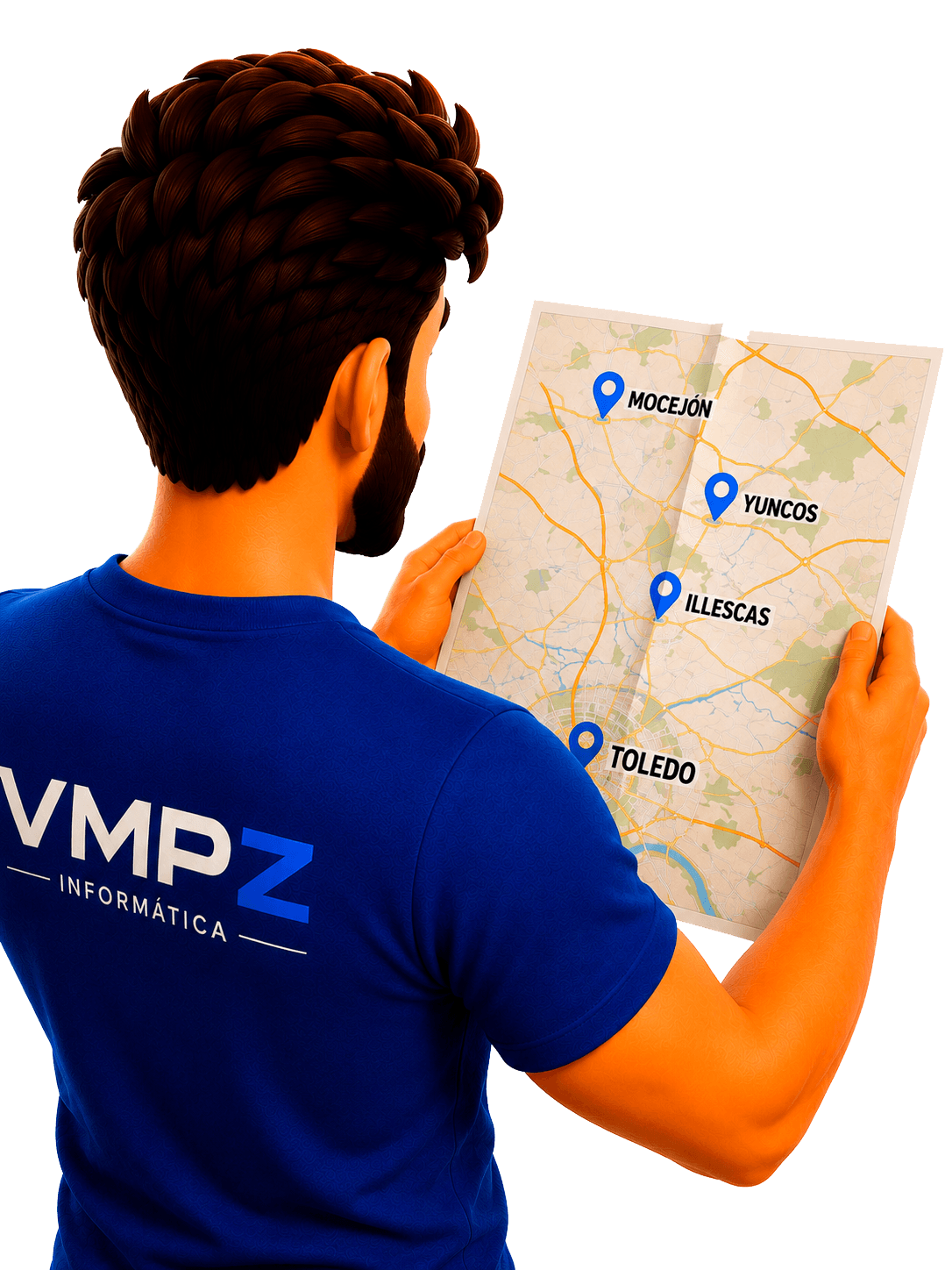 Zonas de servicio de VMPZ: Mocejón, Yuncos, Illescas y Toledo